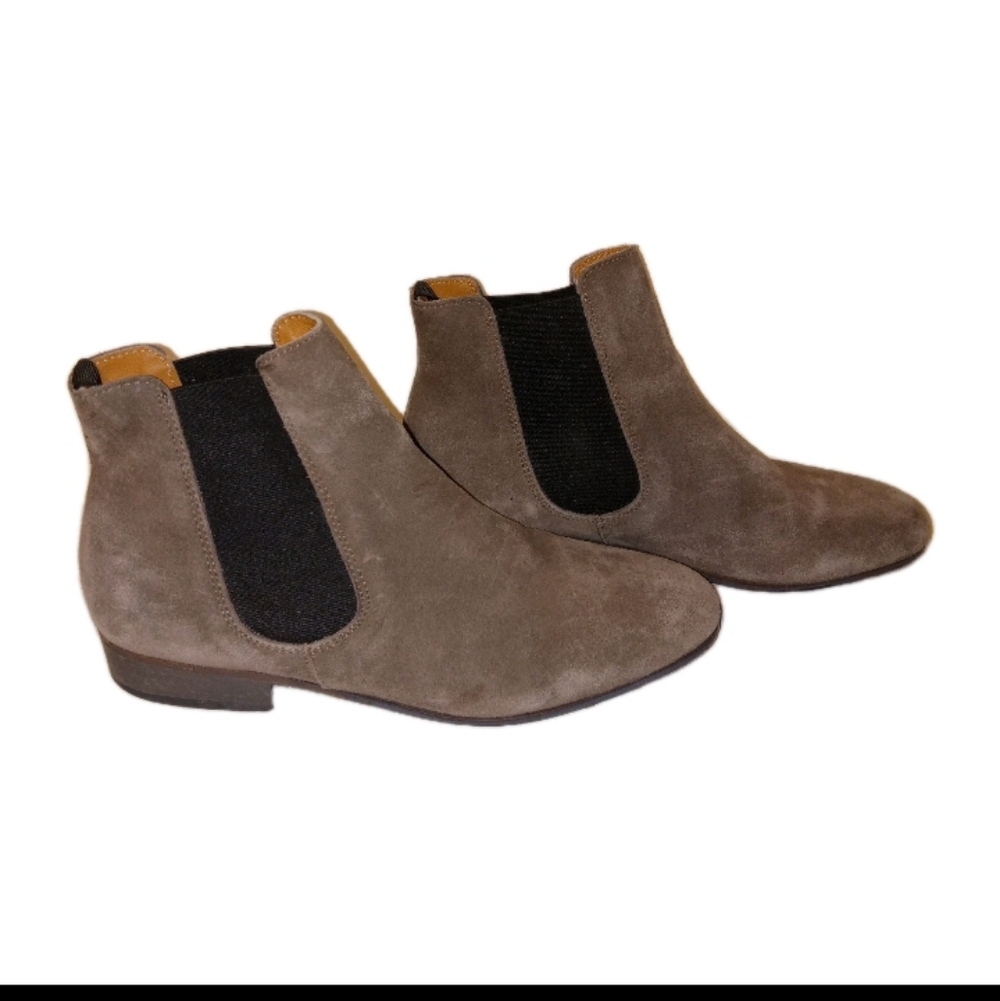 Boemos Italian Taupe/Fawn Suede Chelsea Boots 37/6 - Picture 3 of 10